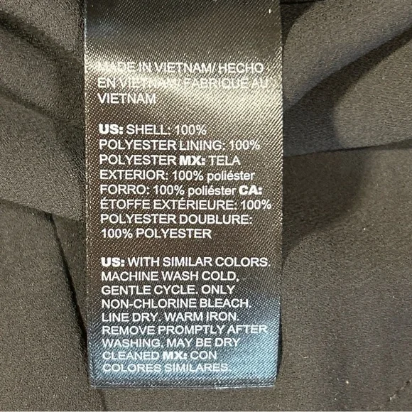 New NWT White House Black Market 3Q Popover Brown Tiger Blouse Size XS Career - Picture 7 of 8